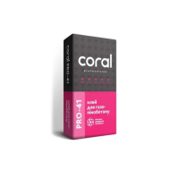Coral Pro 41 ЗИМА клей для газоблоків та цегли 25 кг