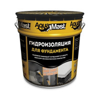 Бітумна мастика AquaMast для гідроізоляції фундаменту 18 кг.